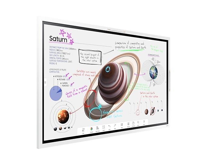 TELEVISEUR SAMSUNG 85" SMART TACTN INTERACTIF LH85WMBWBGCXEN – Image 10