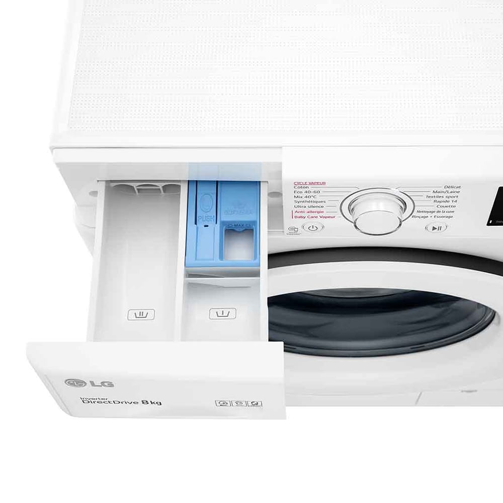MACHINE A LAVER LG 8KG FRONT LOAD BLANC F4R3TYG3W – Image 3